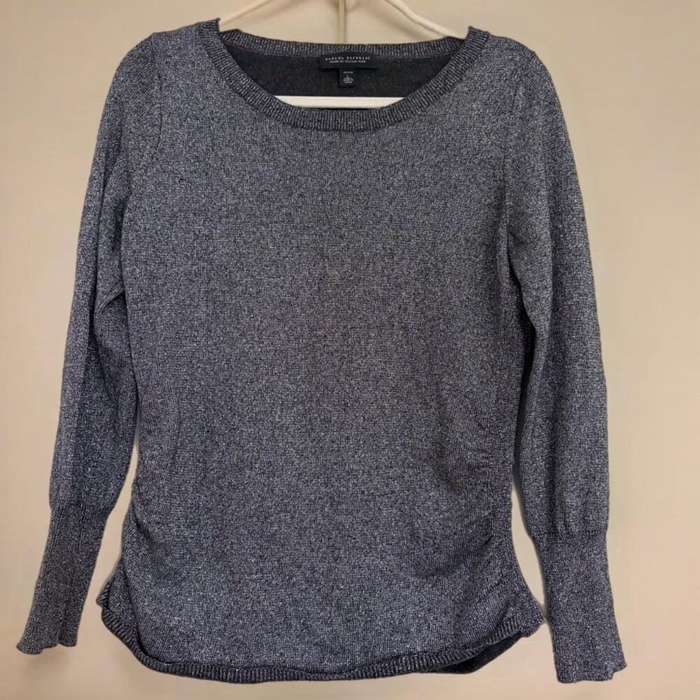 Banana Republic sparkly Charcoal Gray Sweater Women’s Large
